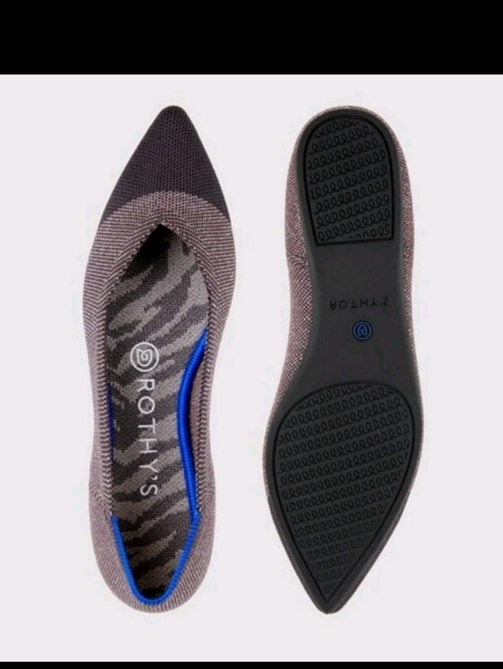 Rothys Point Twilight Metallic Size 9